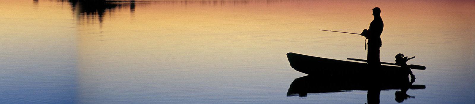 Man in fishing boat