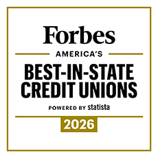 Forbes America's Best-in-State Credit Unions 2026 badge
