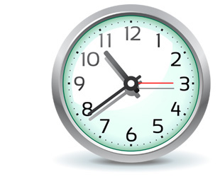Branch hours clock