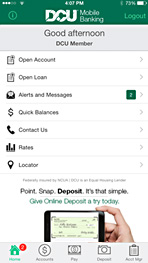 iPhone home view